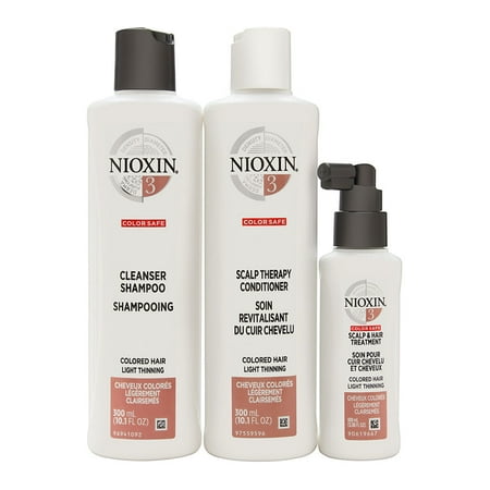 - Nioxin System 3 Starter Kit - Cleanser 10oz, Therapy 10oz and Treatment 3.3oz (3pc Set)