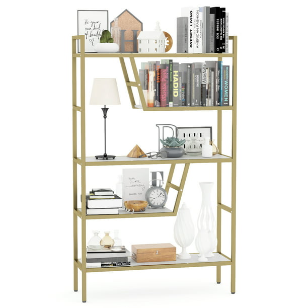 Multifunctional 5 Shelf Metal Bookcase, How To Build A 5 Shelf Bookcase