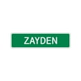 thumbnail image 1 of Zayden Boys Children Name Indoor Outdoor Letter Printed Plaque Decoration Label Wall Novelty Aluminum Sign 4"x18", 1 of 1