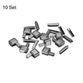 thumbnail image 3 of Unique Bargains 10Sets Zipper Repair Kits, #5 Retainers Box & Insertion Pins for Zippers Replacing, Metallic Black, 3 of 6