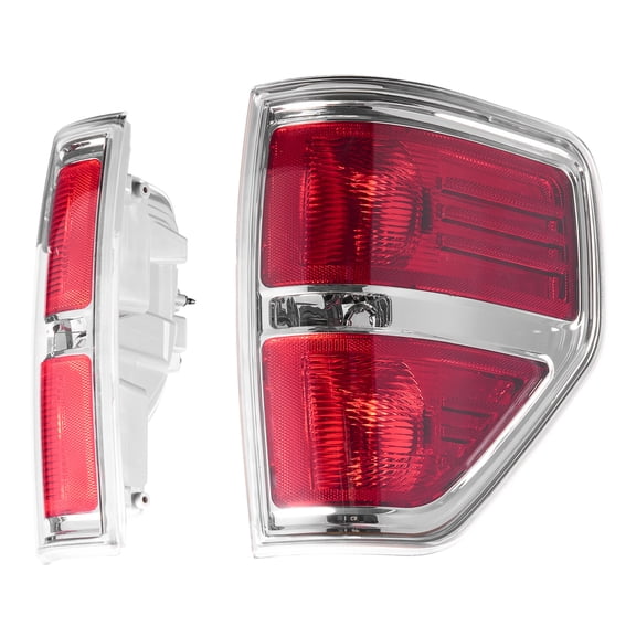 KFFKFF Tail Light Assembly Compatible with 2009-2014 Ford F150, Set of 2 Left Driver and Right Passenger Side Rear Brake Lights, OE Replacement without Bulbs
