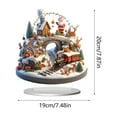 thumbnail image 2 of Uuowzo Christmas Series Scene Crystal Ball Ornaments Desktop Decoration 2D Acrylic Crafts Ornaments Suitable For Christmas Decoration Christmas Decorations, Christmas Gifts for Family, A, 2 of 6