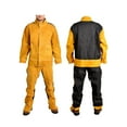 thumbnail image 4 of MERIGLARE Leather Welding Jacket Pants Suit Fire Resistant Anti Scald Welders Overalls XL, 4 of 9