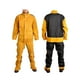 thumbnail image 4 of Chaqueta de soldador, traje de pantalón, suministros de taller, equipo de protección, amarillo, 4 of 9