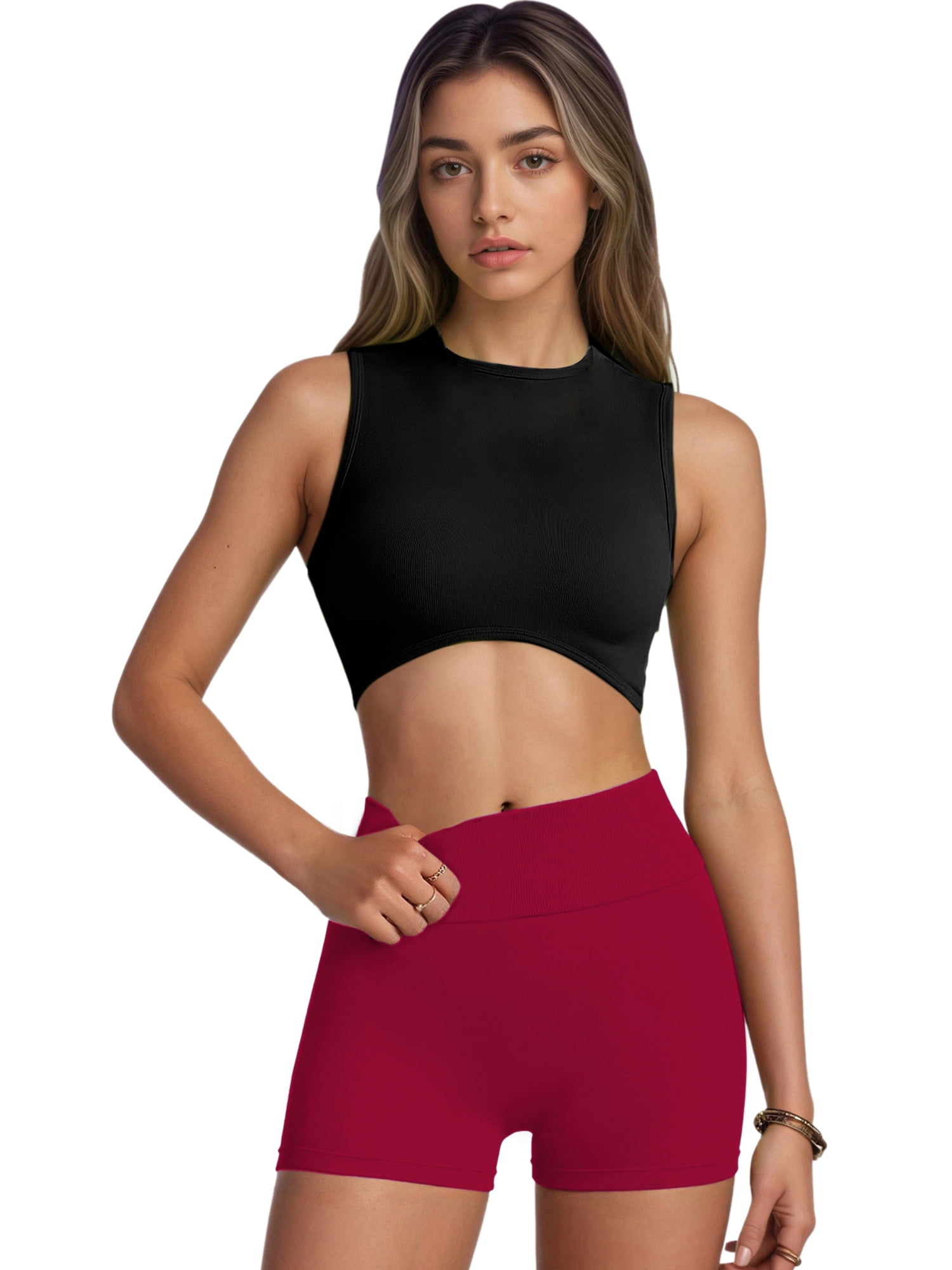 Unique Bargains Women's Slimming Waist Butt Lifter Panties M Rose Pink