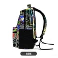 thumbnail image 5 of Cartoon Bill Cipher Gravity Falls Backpack School Student Book Bag Satchel Rucksack Adjustable Shoulders Daypack, 5 of 5