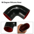 thumbnail image 4 of 76mm 2.99" ID 90 Degree Universal Silicone Hose Coupler Tube Connectors for Car Intercooler Intake Piping Black Red, 4 of 6