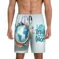 thumbnail image 3 of Lsque Let's go Travel Mens Sleep Pajama Shorts,Short Pajama Pants, Cotton Ultra-Soft Knit-3X-Large, 3 of 9