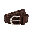 thumbnail image 3 of Leatherboss Men's Braided Brown Leather Belts, 3 of 8