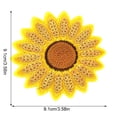 thumbnail image 2 of de parches bordados de lentejuelas de girasol accesorios de insignia florales brillantes para planchar 12 Piezas, 2 of 6
