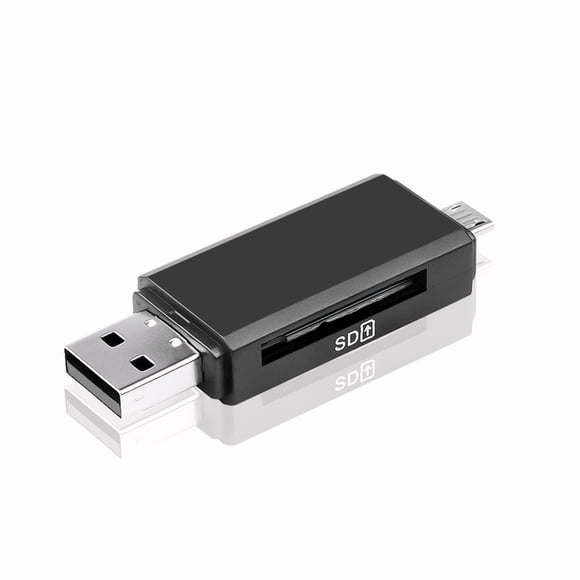 ruzhgo Memory Card Reader USB 2.0 Memory Card Adapter with Micro USB Interface & TF Card Slot Computer Accessories