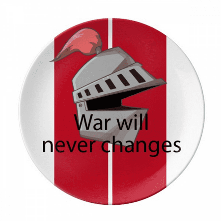 

War Will Never Changes Plate Decorative Porcelain Salver Tableware Dinner Dish