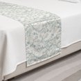 thumbnail image 2 of Floral Vintage Bed Runner, Vintage Composition of Feminine Ornaments Leafy Branches, Decorative Accent Bedding Scarf for Hotels Homes and Guestrooms, Twin, Pale Blue Grey Eggshell, by Ambesonne, 2 of 2