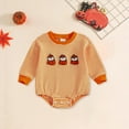 thumbnail image 2 of HCNTES Baby Boy Girl Halloween Outfit Pumpkin Embroidery Romper My First Hallween Baby Outfit(3-6 Months,Z139-Orange), 2 of 6