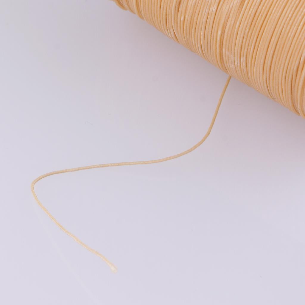 HILABEE 5X Leather/CANVAS Sewing Waxed Thread 0.5mm For LeatherCraft DIY, Heavy Duty Material, Shoes, Purses, Luggage, Tents, Backpacks, Sleeping Bags Repair