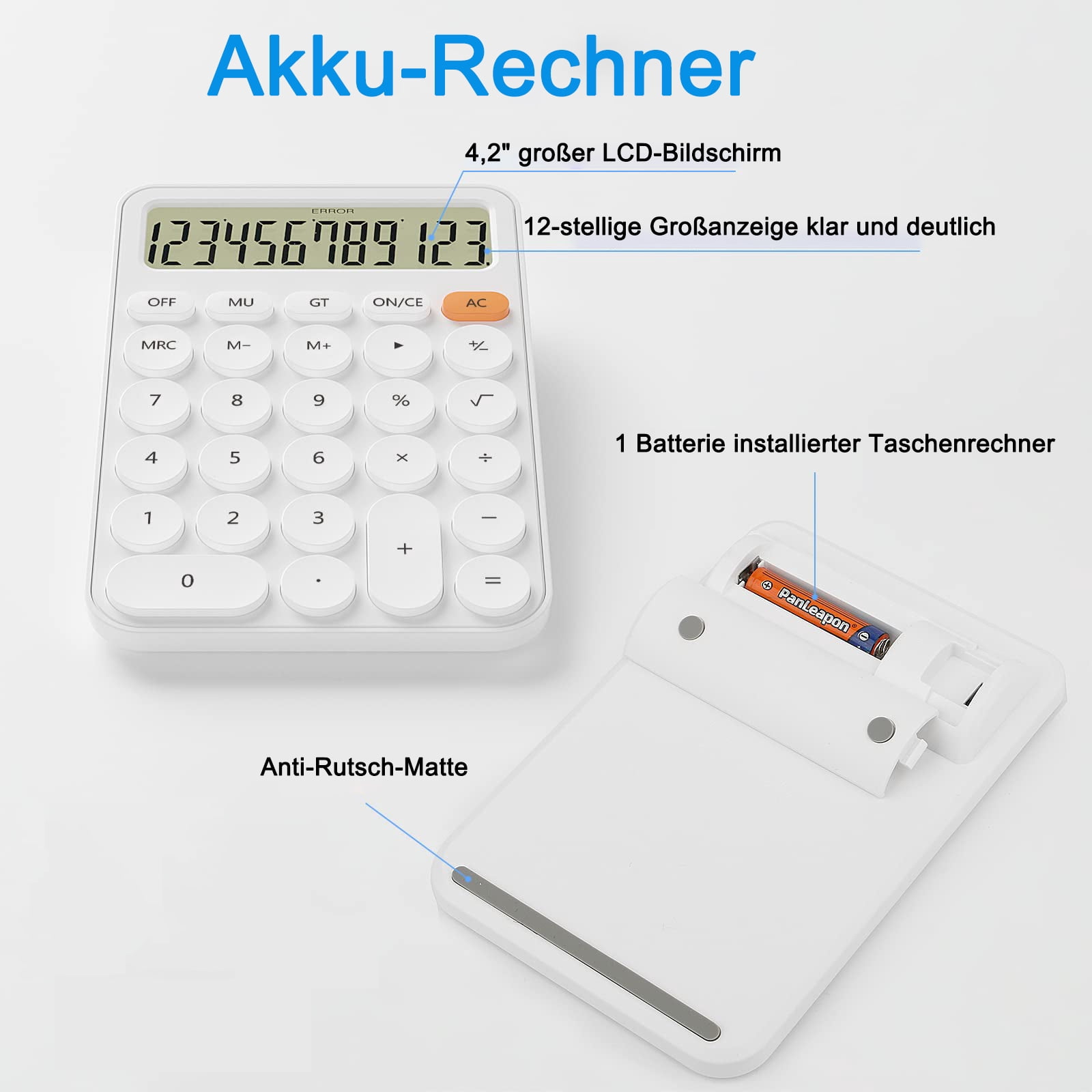 Japanese LCD Screen Electronic Calculator, Multi-Functional Auto
