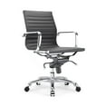 thumbnail image 2 of Century White Modern Classic Aluminum Office Chair (Set of 2), 2 of 5