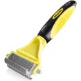 thumbnail image 1 of Cepillo para perros y gatos, peine profesional para desenredar perros y cepillo para perros de pelo largo, rastrillo de aseo para perros y gatos que reduce eficazmente la pérdida de cabello hasta en un 90% ER, 1 of 5