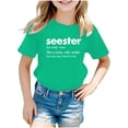 thumbnail image 1 of TZEWGL Summer Short Sleeve Letter Printed Tunic Tees For Child Clothes For Baby size 2-3T, 1 of 4