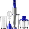 thumbnail image 1 of Immersion Blender Handheld Corded Hand Blenders Set 1100W, Trigger Variable Speed 5 in 1 Stick Emulsifier with Chopper, Whisk and Frother for Soup, B, 1 of 8