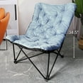 thumbnail image 3 of Slsy XL Comfy Living Room Chair, Oversized Folding Chair, Faux Fur Lounge Chair, Folding Saucer Chair for Bedroom and Living Room, Flexible Seating Chair for Kids Adults, 3 of 12