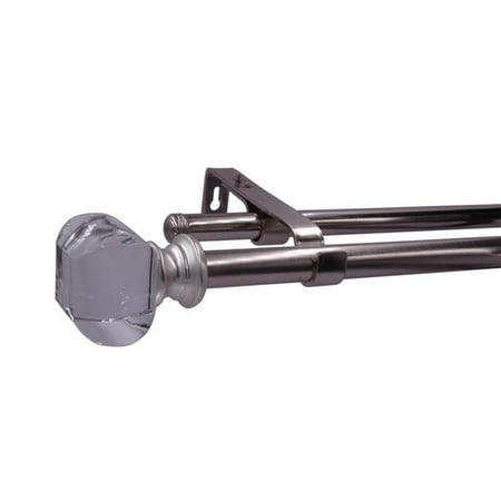 Legacy Home 32 1033 12bn 36 72 In Adjustable Double Curtain Rod