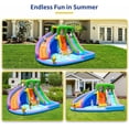 thumbnail image 2 of Inflatable Water Slides, Linor 8 in 1 Inflatables Water Parks for Kids, 2 Large Water Slide with Air Blower, Splash and Deep Pool, Climbing Wall, Bounce House, Basketball Hoop (Dual Slide), 2 of 7
