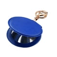 thumbnail image 1 of Mini espejo de maquillaje de piel sintética con llavero, espejo de tocador portátil para mujer con llavero, espejo cosmético plegable de mano de doble cara., 1 of 8