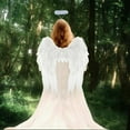 thumbnail image 2 of Angel Wings and Halo for Adult Fairy Angel Wings Costume with Adjustable Strap for Women Christmas Halloween Cosplay Birthday Wedding Party, 2 of 7