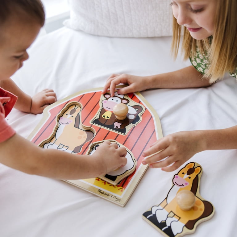 Melissa & Doug Barnyard Animals Jumbo Knob Puzzle photo 8