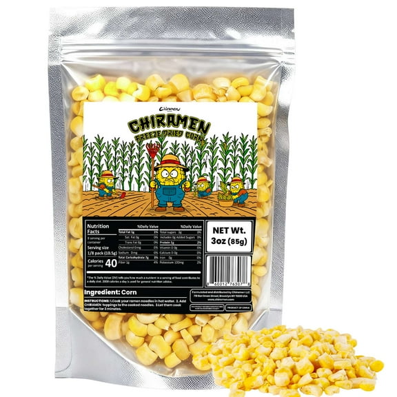 Chiramen Freeze Dried Corn Ramen Toppings