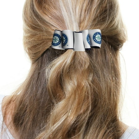Seattle Mariners Women's Mary Loop Hair Bow - No Size