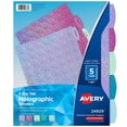 thumbnail image 1 of Dividers Avery Luxe Collection Holographic Big Tab 5 Tab Set, 1 of 6