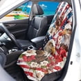 thumbnail image 3 of Binienty Eagle Hibiscus Floral American Flag Car Seat Cover Sweat Protector Towel After Running Beach Yoga July 4th Decor Sweat Proof Breathable Car Seat Cover Towel Front Seats Only, 3 of 8