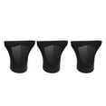 thumbnail image 1 of 3pcs Reusable Hair Dryer Nozzle Black Thermo Blow Dry Hair Dryer Diffuser, 1 of 9