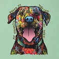 thumbnail image 2 of My Favorite Breed is The One In Need | Colorful Labrador Dog | Dean Russo Art Animal Lover Ladies Racerback Sleeveless Top, Mint, L, 2 of 5