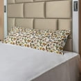 thumbnail image 2 of Colorful Body Pillow Case Cover with Zipper, Pattern of Mushrooms with Different Designs in Cartoon Style Fungi Illustration, Decorative Accent Long Pillowcase, Multicolor, by Ambesonne, 2 of 2