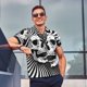 thumbnail image 4 of Balery Psychedelic Skull Illusion Art Camisa Polo de Hombre con Estampado, de Manga Corta y Tejido Medio, Camisa Tipo Golf Polo-Medium, 4 of 6