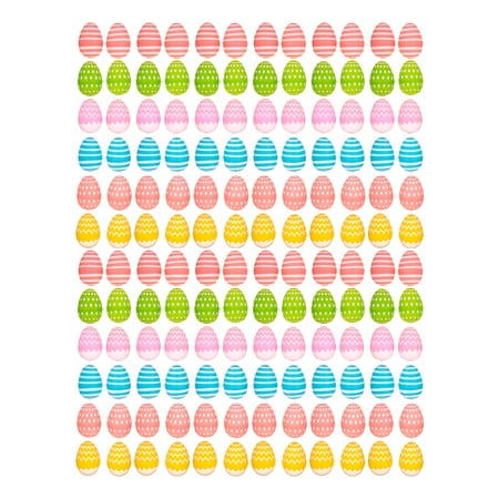 Way to Celebrate Easter Pattern Painted Eggs, Multi Colored Pastel, 144 Count
