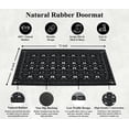 thumbnail image 4 of A1HC 34lb Heavy Duty Rubber Doormat 36"x72" - Won't Blow Away, Outdoor Front Door Mat, Mud Dirt Scraper, Non-Slip Drainage Mat for Entryway Patio Garage, 4 of 7