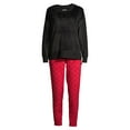 thumbnail image 5 of Secret Treasures Women's and Women's Plus Size Velour Top and Joggers, 2-Piece Set, 5 of 6