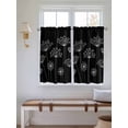thumbnail image 2 of Black Dandelion Living Room Curtains 2 Panel, Spring Modern Minimalist Country Flower Cafe Window Treatment, Farmhouse Bedroom Bathroom Kitchen Curtains Drapes 104"x54", 2 of 6