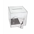 thumbnail image 3 of Source One Premium Acrylic Cube Donation Box with Deluxe Rear Open Door and Cam Lock Suggestion Box, 3 of 4