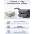 thumbnail image 4 of LANE LINEN 100% Ring Spun Cotton Bath Towel Set of 24 - Gentle, Breathable Softness, Fast-Drying Wear - Cool Grey, 4 of 9