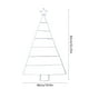 thumbnail image 3 of Arbol Navideño Grilla Marco Plegable Arbol Punched Christmas Tree Home Iron Wall Décor,Arbol Grilla Punched Christmas Tree,Home Iron Christmas Tree Décor,Estantería de Metal para Navidad,Christmas, 3 of 9