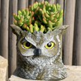 thumbnail image 4 of Silicone Flower Pots Mold Flower Vase Molds Owl Shape Silicone Texture for Succulent Planter and Resin Casting Craft, 4 of 5