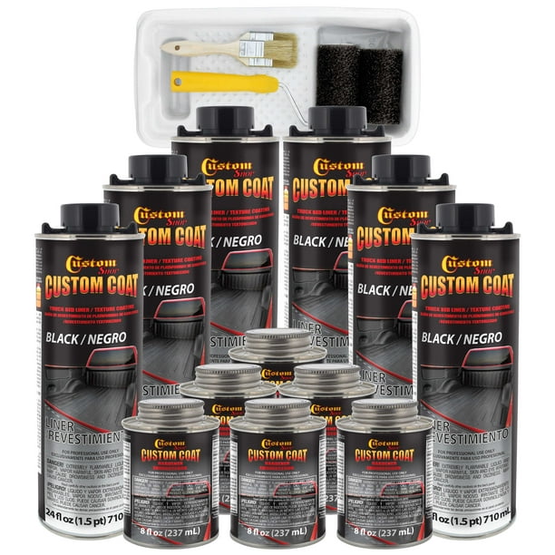 Custom Coat Black 2 Gallon (8 Quart) Urethane SprayOn Truck Bed Liner