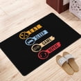 thumbnail image 3 of DouZhe Vintage Style Eat Sleep Game Repeat Rugs Doormat, Non-Slip Machine Washable Carpets Floor Door Mat , 36" x 24", 3 of 6