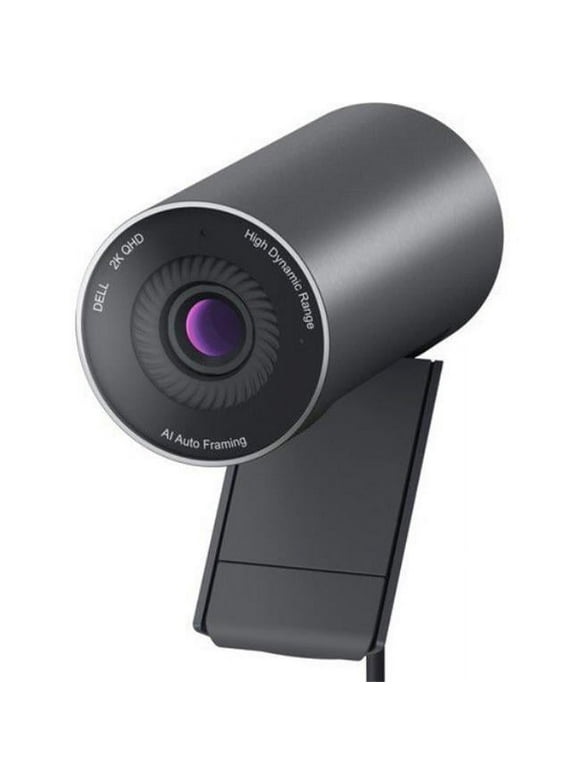 Dell WB5023 Webcam - 60 fps - USB 2.0 Type A - 2560 x 1440 Video - CMOS Sensor - Auto-focus - 4x Digital Zoom - Microphone - Display Screen, Computer, Monitor