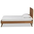 thumbnail image 2 of Bowery Hill Walnut Brown Finished Wood Twin Size Platform Bed, 2 of 9
